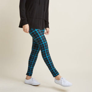 Blue Check Leggings